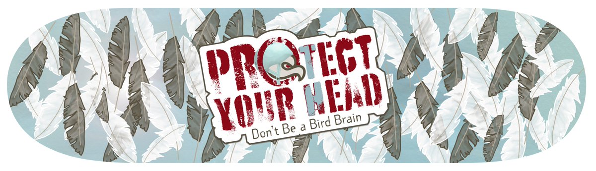 BrwnChairStudio's tweet photo. Always wear a helmet.  In real life you don't respawn or get extra lives. #SkateJamContest #Adobe #DesignChallenge https://t.co/k5sY3ZQZga