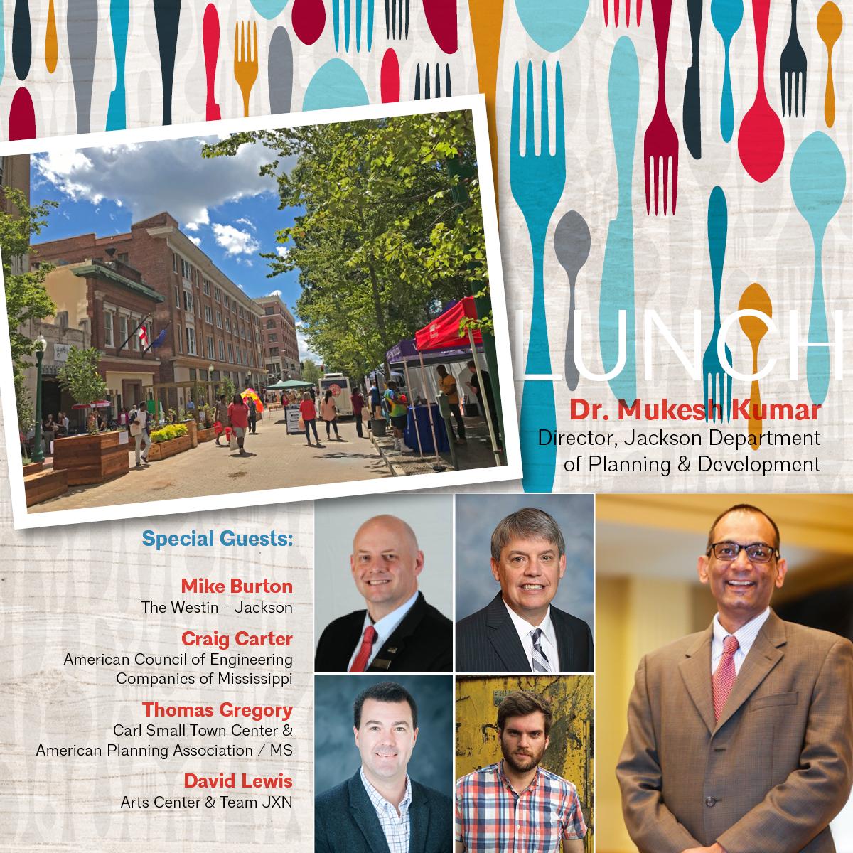 🔺 Downtown Jackson is on the move! Join Mukesh Kumar, David Lewis, Craig Carter, Thomas Gregory, &amp; Mike Burton as we're talking about downtown Jackson's momentum! Sponsored by Team JXN. - mailchi.mp/b151e5c5091c/0…