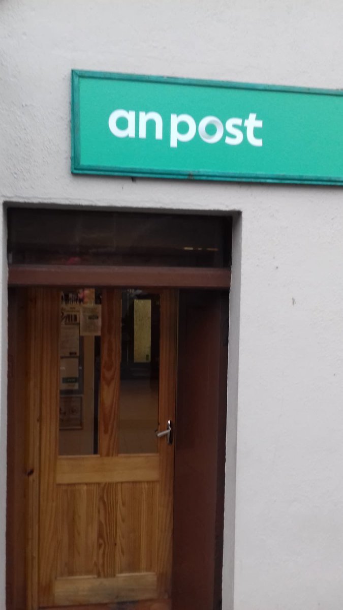 thecrossbar1's tweet image. New signage erected today 19-02-19 at the post office which is closing on the 28-02-19.
Does this not prove that those in the GPO don’t know what’s going on in rural Ireland? #SaveGurteenPostOffice #AnPost @campaignforleo @simoncoveney #512Population
