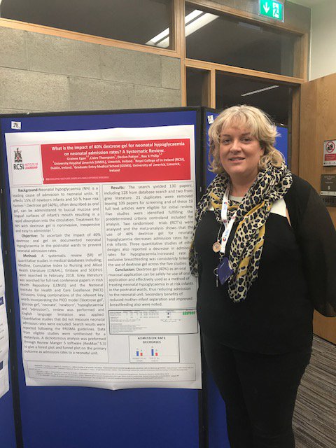 margquig's tweet photo. Well done GRAINNE EGAN NNU  UMHL leading out on research and changing practice - impact of 40 % dextrose gel for neonatal hypoglycaemia #nmresearchcon @ULHospitals @GrainneEgan https://t.co/pgrT983m02