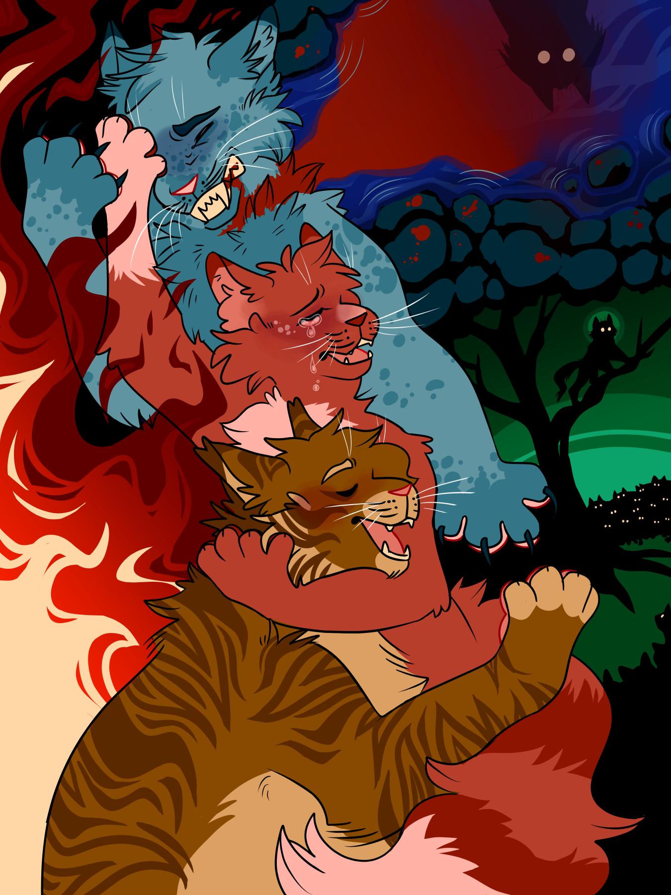 Ashfur, Squirrelflight, and Brambleclaw :)))