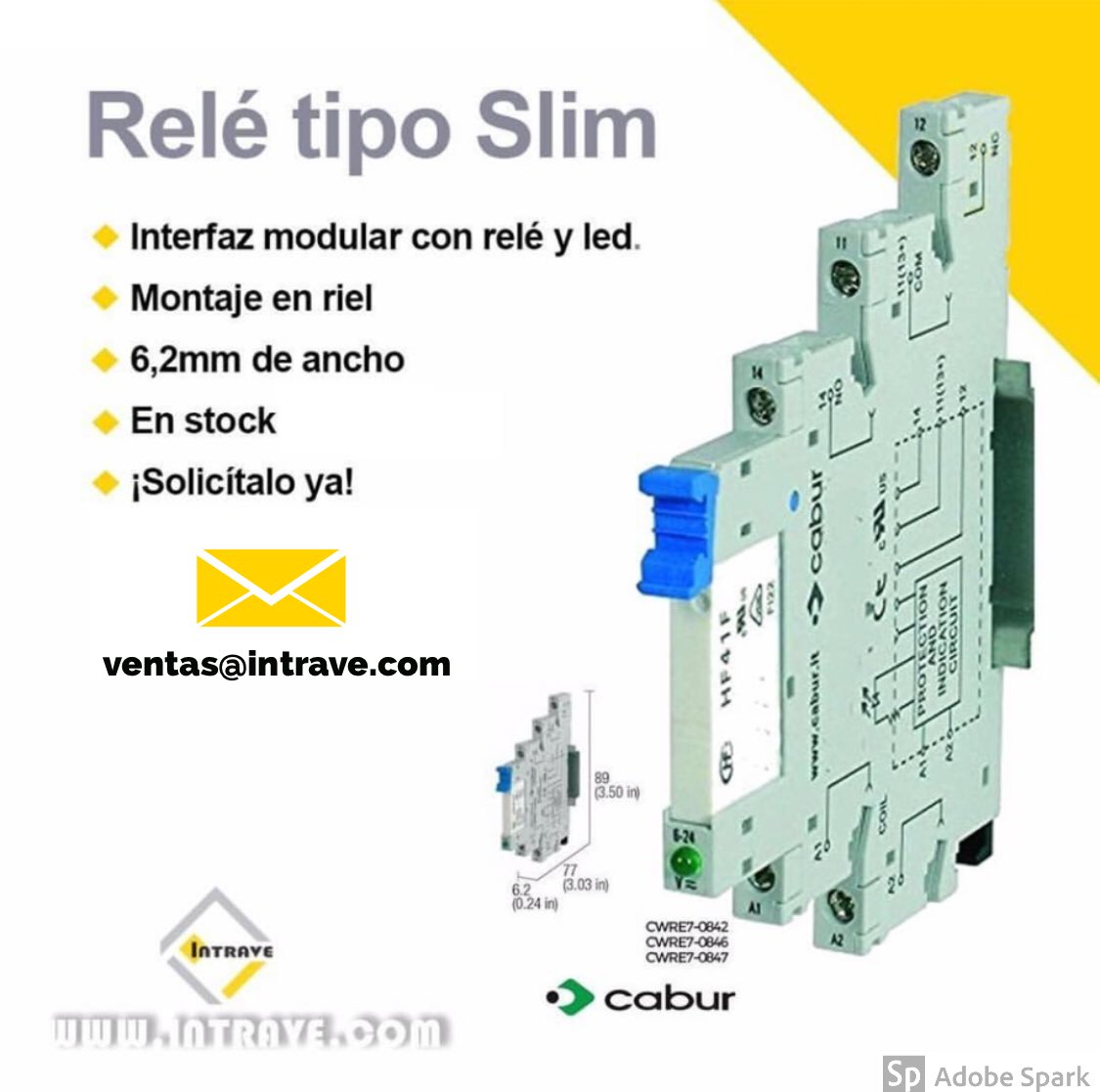 INTRAVEcom's tweet image. ¿Cómo proteges las entradas de tus #controladoresPLC?
¿Sabes por qué debes proteger la maquinaria de tu industria con relés como los que te ofrece Cabur para alargar la vida de tu infraestructura productiva?
#controladoreslógicosprogramables