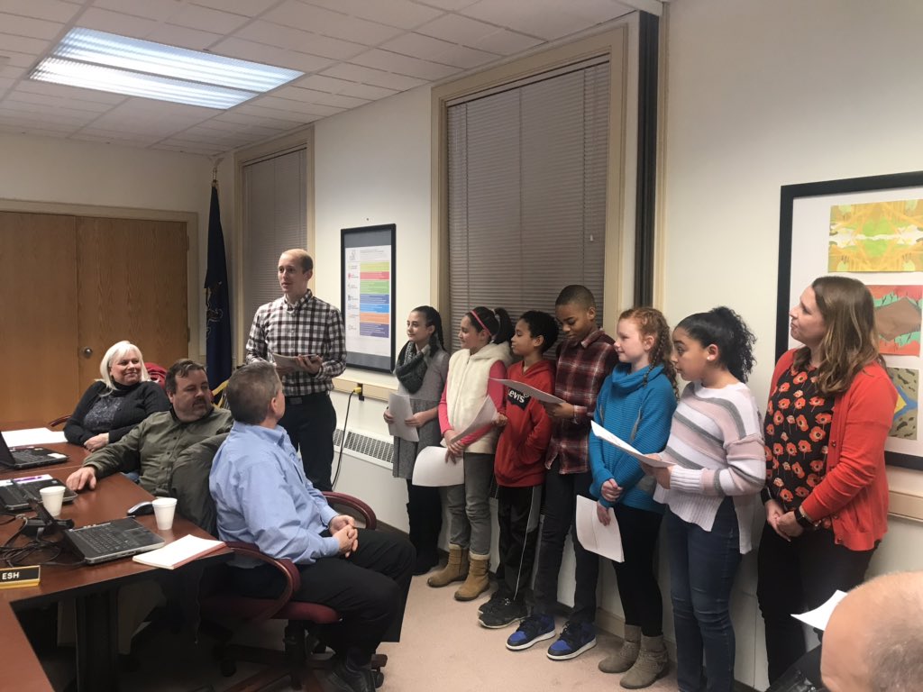 Crushing the presentation tonight &amp; representing their class well! 🙌 The 4Cs—creativity, collaboration, critical thinking, and communication—are on full display tonight for our school board members.💡#OurKidsRock #21stCenturySkills #ProjectBasedLearning #PersonalizedLearning