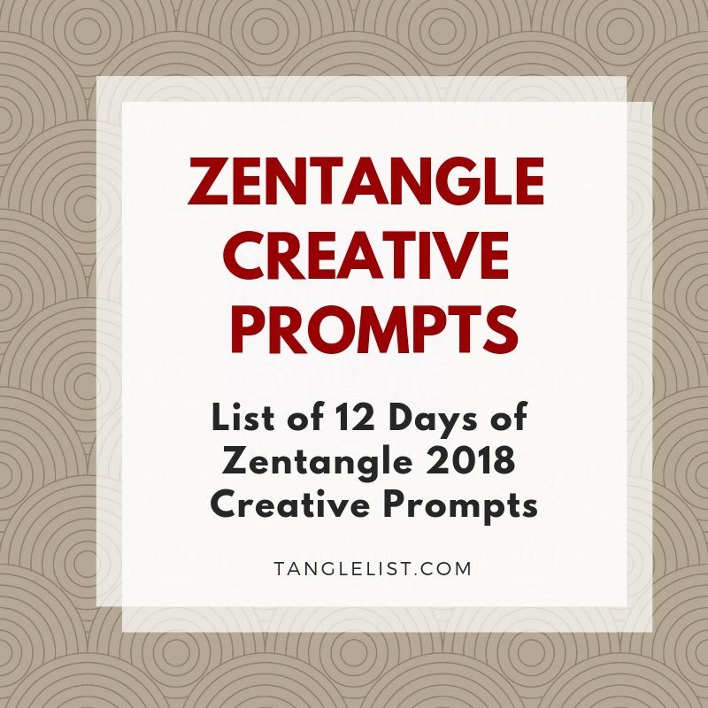TangleList's tweet image. 12 Days of Zentangle 2018 – Creative Prompts tanglelist.com/12-days-of-zen…