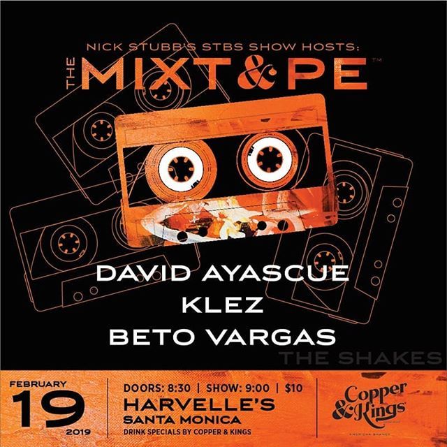 Playing <a href="/harvellessm/">Harvelle's</a> tonight! Music at 9PM! $10! Come through and catch music from @davidayscue <a href="/betovargas/">Beto Vargas</a> and the Klez crew! Many thanks to <a href="/nickastubs/">Nick Stubblefield</a> for putting this amazing show together, and a big shout out to @copperandkings for providing the spe… bit.ly/2GAabsZ