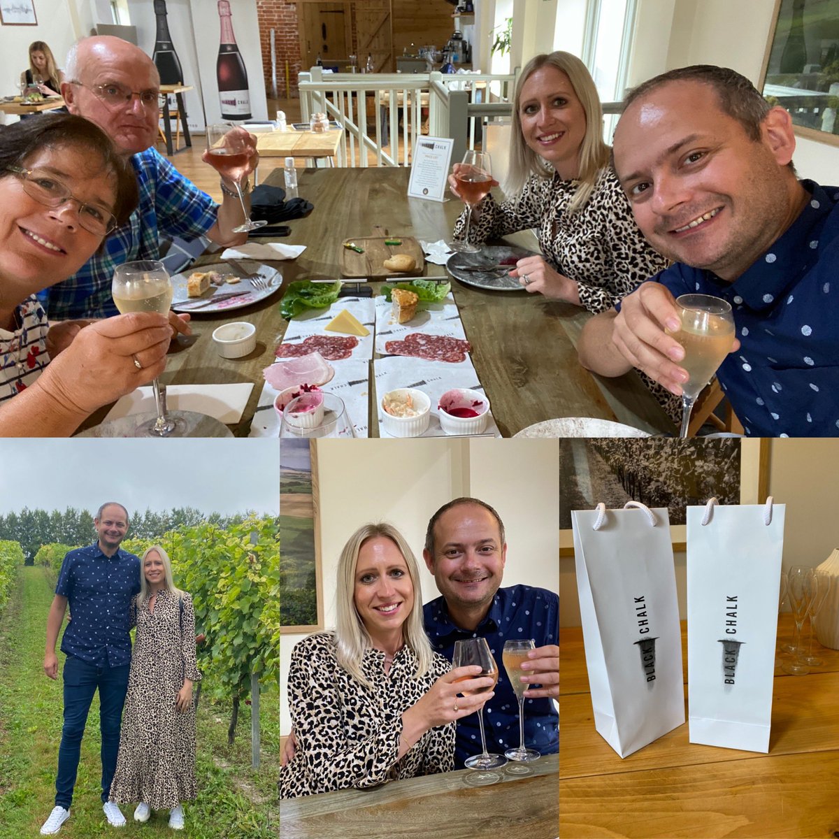 On Thursday @jamjarjem83 kindly organised a suprise trip to @BlackChalkWine. Really interesting to see how fine sparking wines are produced from grape to bottle and of course lovely to sample them😊🥂. A really relaxing and lovely way to spend our @UHSFT #Wellbeingday 💙💙