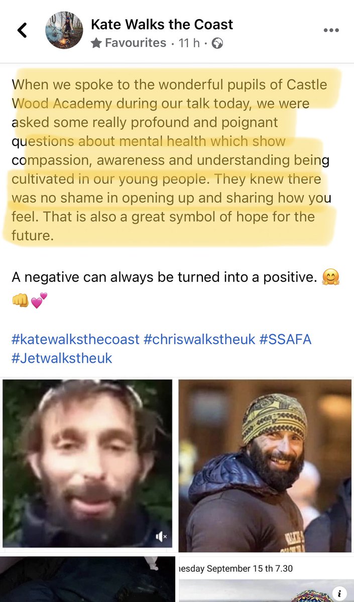 CastleWood_'s tweet photo. Kate Walks the Coast mentioned us in latest Facebook update yesterday. Both she and Chris were very complimentary about how thoughtful the children’s questions were. So proud of our pupils https://t.co/CRNFXBzzw5 https://t.co/NSwCooLYFR