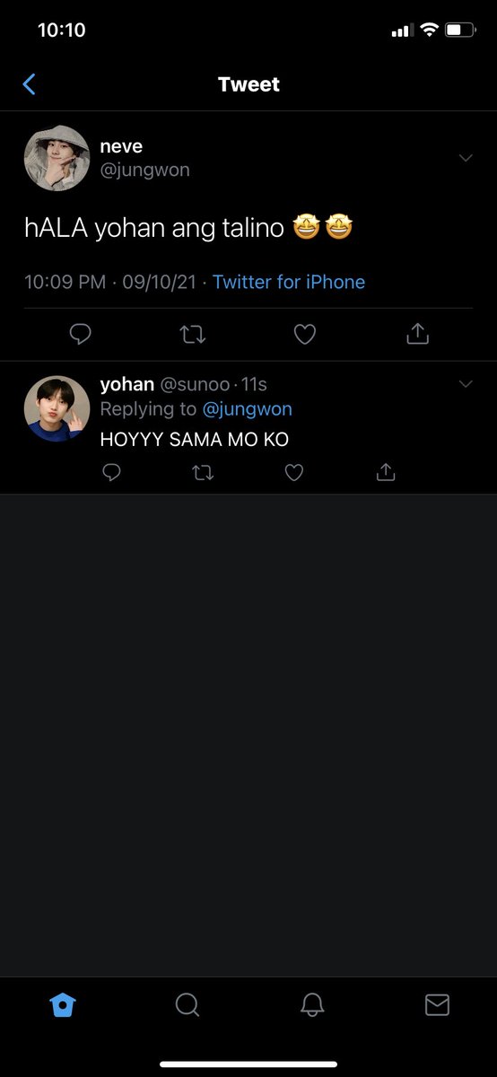 NMJDI9's tweet photo. jaywon filo au

Where Neve (jungwon) wants to attend paskuhan but his brother, Dawn (heesung), already has plans. Moving on to plan b, he wanted to ask one of Dawn’s friends, Tan (jay), his type and the guy who is still hung up on his ex. [1/3] https://t.co/3UEHqipwuI