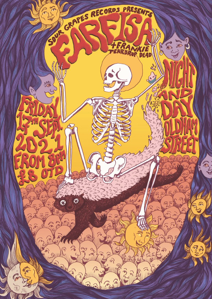 Manchester's most inventive psychedelic rock & roll group returns live to celebrate the release of their new EP Gänger, out 13th September. @SourGrapesMusic present @farfisaband + special guests @fteardropdead on FRI 17 SEPT Tickets + info: tinyurl.com/FarfisaNaD