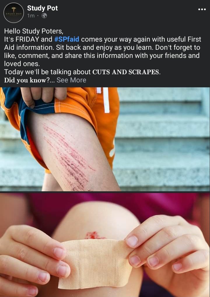 Study_Pot's tweet photo. #SPfaid - Study Pot First Aid is here🤩🤩
Watch this space this and every Friday.
Anticipate basic First Aid Tips(#bFAT)
https://t.co/kcmJuqbmZH
#SPfaid #bFAT https://t.co/2CrwMD3xMC