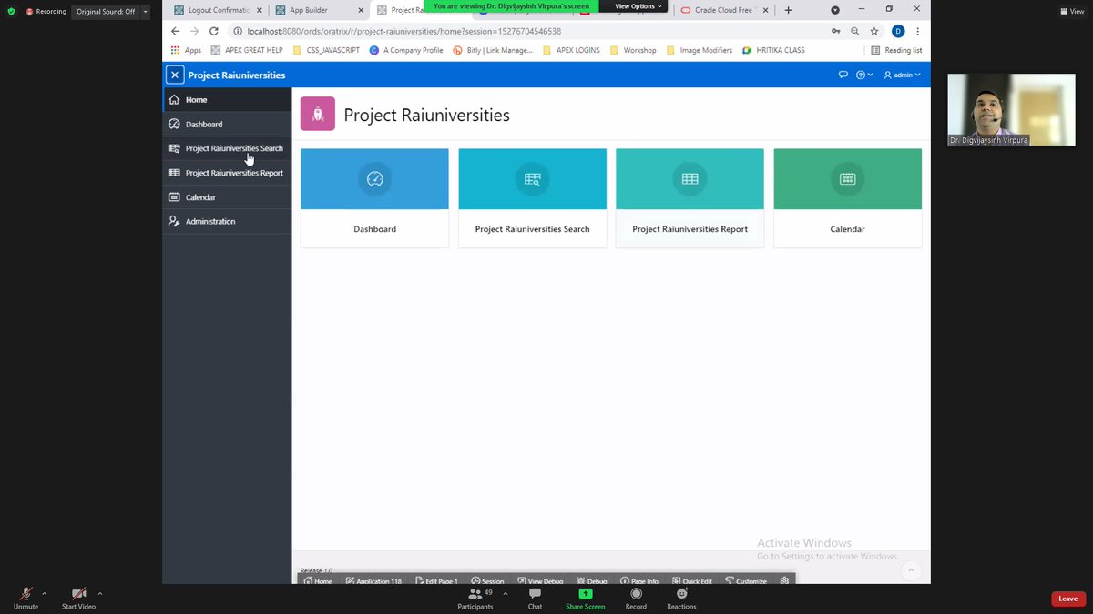 apexconsultant's tweet image. Join workshop & Learn @OracleAPEX with @digvijay_OTS !
#orclapex #oracleapexindia #oracleapexAPAC #inoaug
@Rai_Univ @inoaug  #education #upskill #lowcode