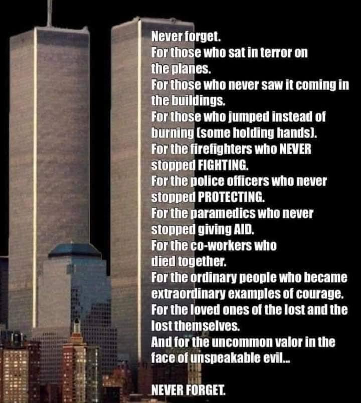 pigletkaz's tweet photo. On this night... 20 years ago…

May We Never Forget 🇺🇸🇺🇸🇺🇸 https://t.co/3mayzZcOfT