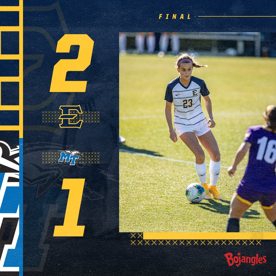 ETSUWSoccer's tweet photo. Ranvek's brace delivers a 2-1 victory for the Bucs on the road in Murfreesboro!

#ETSUTough https://t.co/ddiO8mHALZ