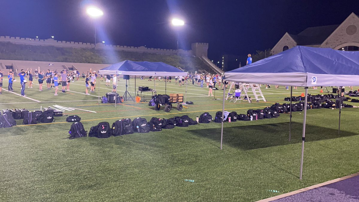 WHS Band members hard at work late at night!!!