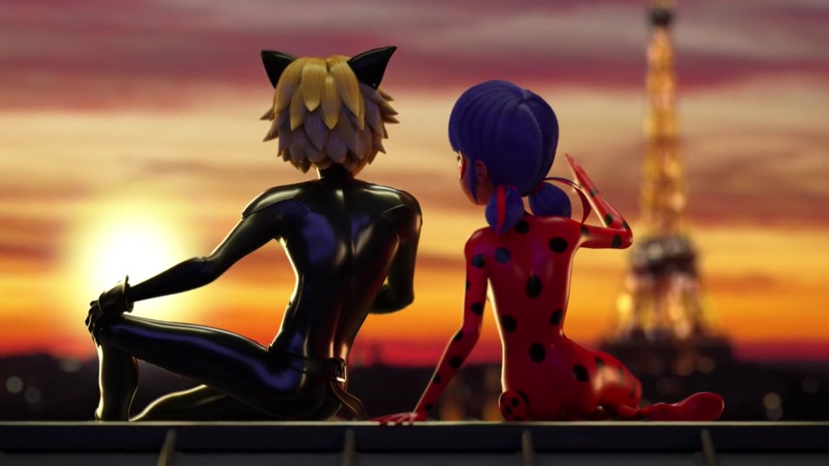 theres something about ladynoir and the sunset that provides me comfort