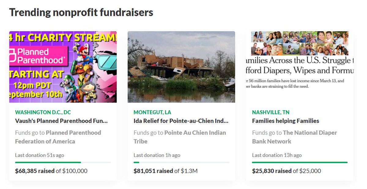 VaushV's tweet photo. The #VaushPPStream is TRENDING on GoFundMe charity fundraisers! Let's GOOOOOOOOO https://t.co/Yksy3qgeJv