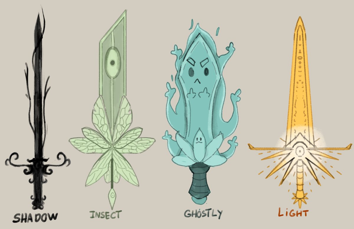 I had I lot of fun with these designs
#swordtember