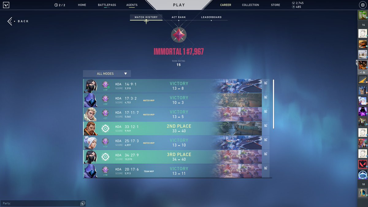 rebmemeRMe's tweet photo. Had a massive form slump at the end of the last act. Swapped back to low sens (62cm) and been fraggin hard. LET'S GO https://t.co/zNRzyhGgnf