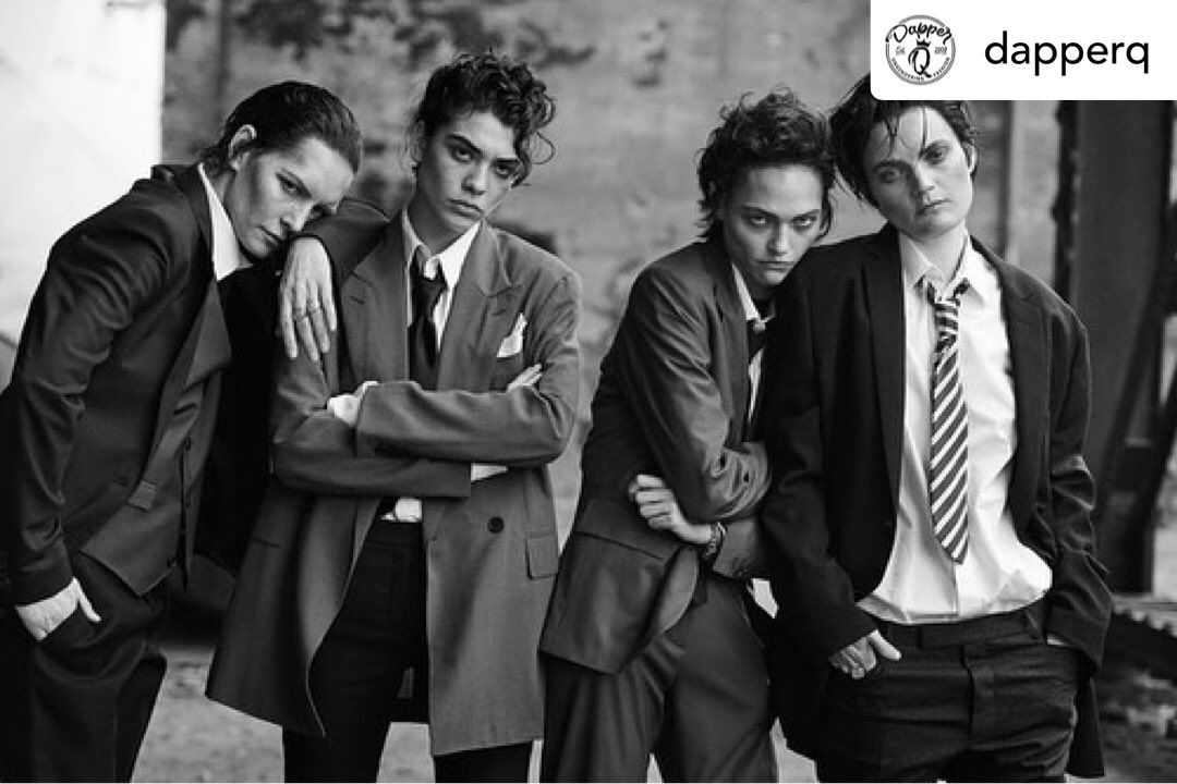 schott_lea's tweet image. @dapperQ Flashback Friday to @therealpeterlindbergh 2015 shoot for @vogueitalia #dapperQ #womeninsuits #suitgamestrong