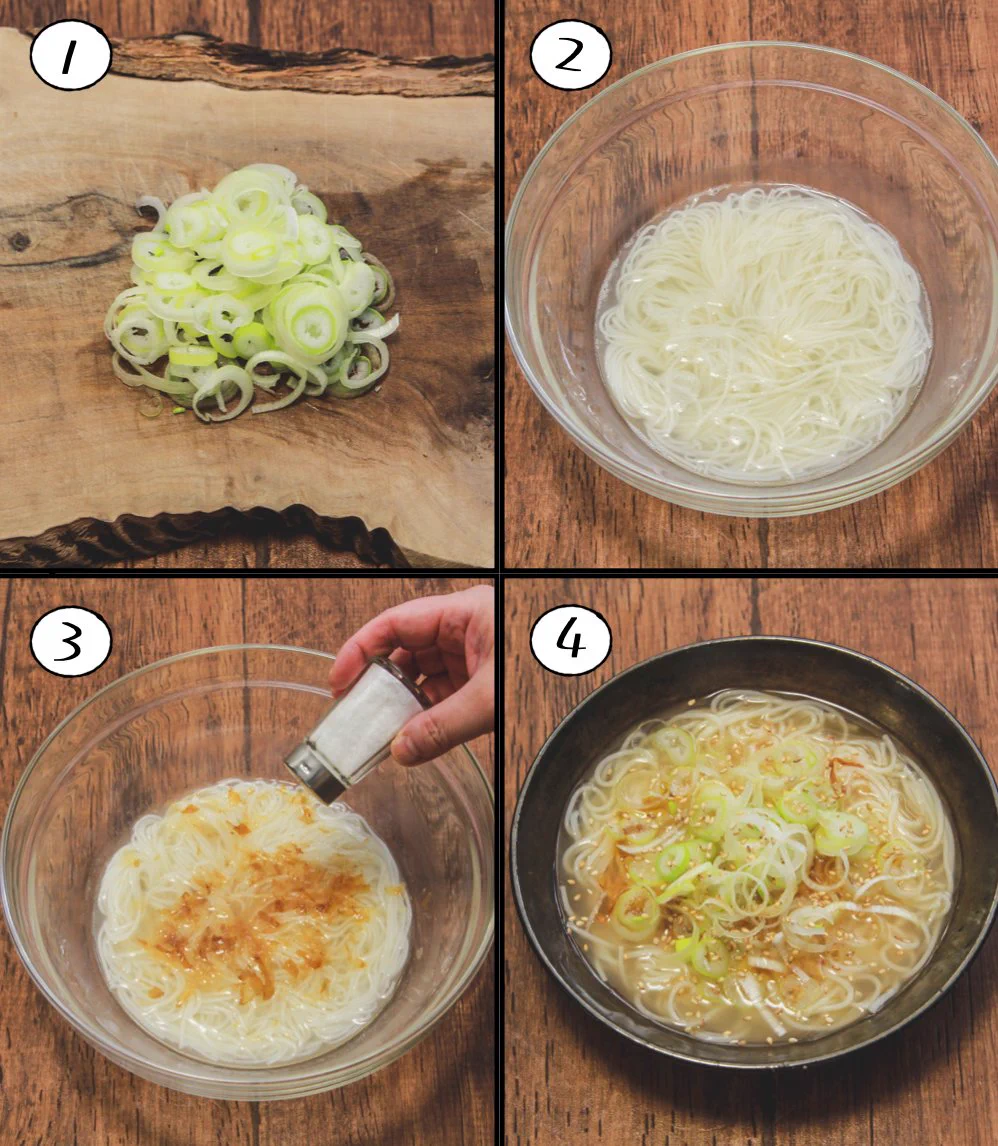 夏のうちに使い切れず余ってしまった素麺がある方必見！電子レンジで作れちゃう、お手軽素麺レシピ！
