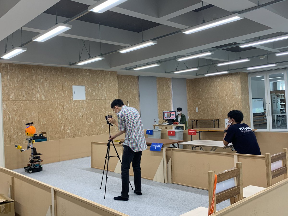 KIT_Happy_Robot's tweet image. 【WRS 2020】
最後の競技であるOpenDemonstration2が行われました。

完璧なデモンストレーションを行えて手応えを感じています💪

明日の結果発表が楽しみです！

#wrs #wrs2020
#WorldRobotSummit2020