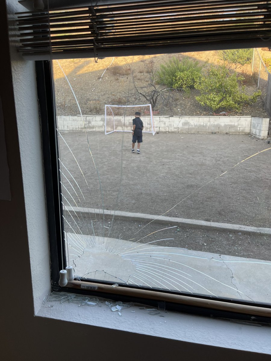 elijahnicolas's tweet photo. After all those @WeAreFarmers commercials… you’d think this simple accident was covered. Guess not. #soccerathome #ballsgonerogue https://t.co/dUxPFsfkRp