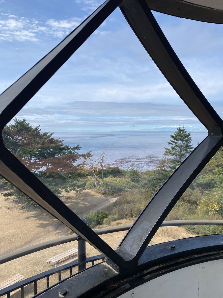 Workplace_Coach's tweet photo. A 1st for me today - inside a #lighthouse tower and I'm hooked, the first of many on my #lighthousepassport quest #AdmiraltyInletLighthouse #FortCasey #Whidbeyisland https://t.co/lZvF8xi5Ao