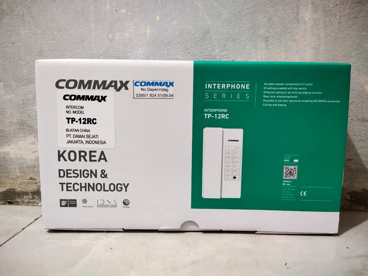 GandamanaKom's tweet photo. Interphone Commax Model TP-12RC
Barang Siap di Kirim Ke Santosa Hospital Bandung Kopo
Hubungi Gandamana Komputer untuk memesan dan juga bertanya lebih lengkap.
Telp:
1. (022) 20582165
2. 0857-2042-2877
#gandamanakomputer #gandamanaenterprise #interphone #commax https://t.co/G4K2s99cqN