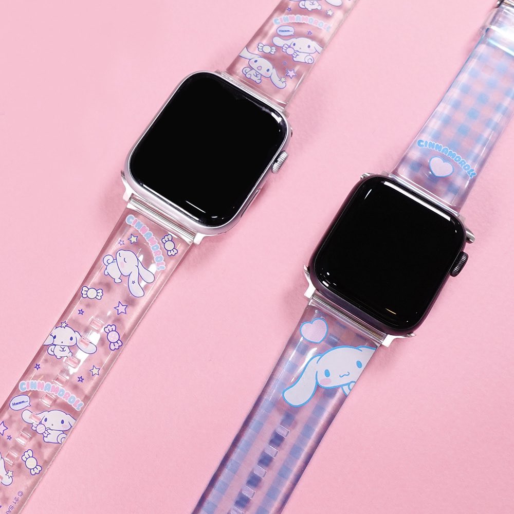 fluffvorite's tweet photo. SanrioออกสายApple Watchแบบใสแสนจะน่ารักแต่ละครตจะมี2ลายเป็นpatternกับcheck🥺 https://t.co/qTdTfURu2N