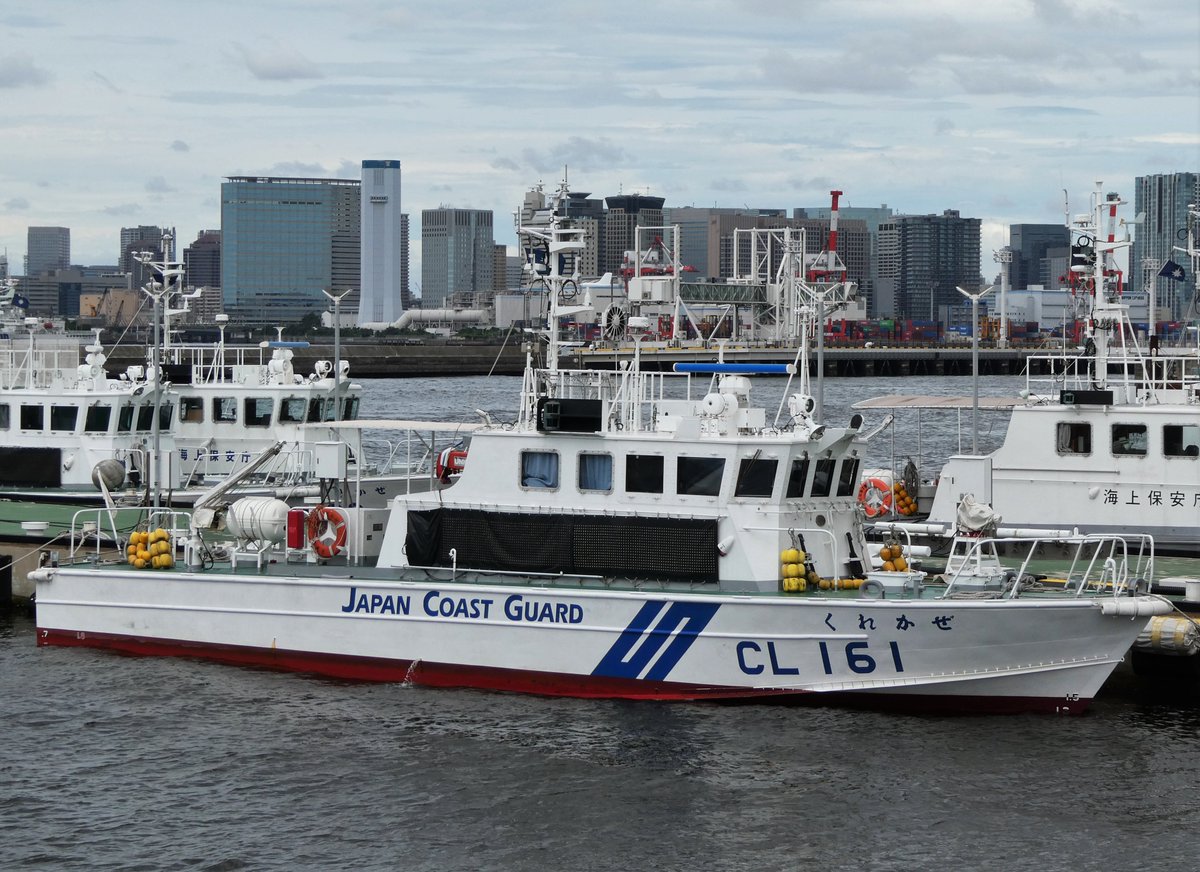 夏空 V Twitter 東京パラリンピック海上警備を実施する 海上保安庁 第六管区呉海上保安部 くれかぜ Cl161 第七管区門司 海上保安部 もじかぜ Cl186 鹿島海上保安署 うめかぜ Cl184 第五管区姫路海上保安部 ひめざくら Cl142 東京海上保安部 れ