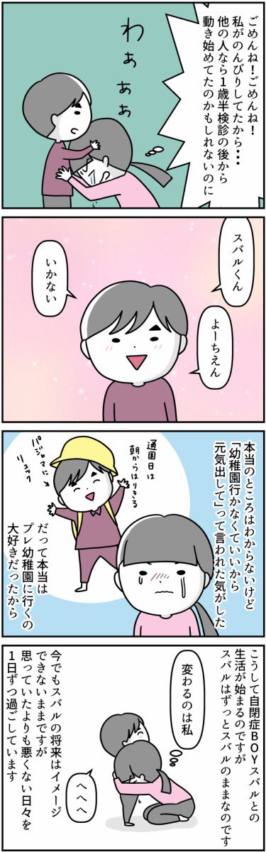 自閉症が発覚してプレ幼稚園をクビになるまでの話②

#漫画が読めるハッシュタグ
#自閉症スペクトラム
#入園拒否
#発達検査 