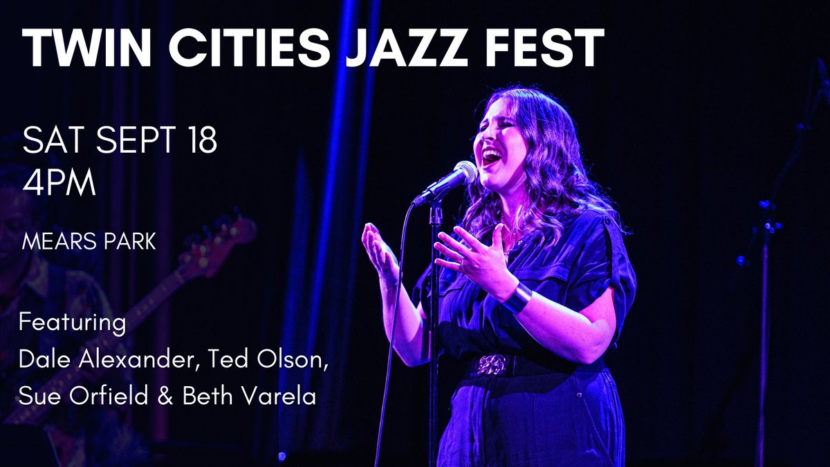 See you at <a href="/tcjazzfestival/">Twin Cities Jazz Festival</a>  Sat 9/18 4pm at #mearspark in #lowertownstpaul for 1 hour of #livejazz and #RnB #comeback #jazzsinger #stpaul #music #musician