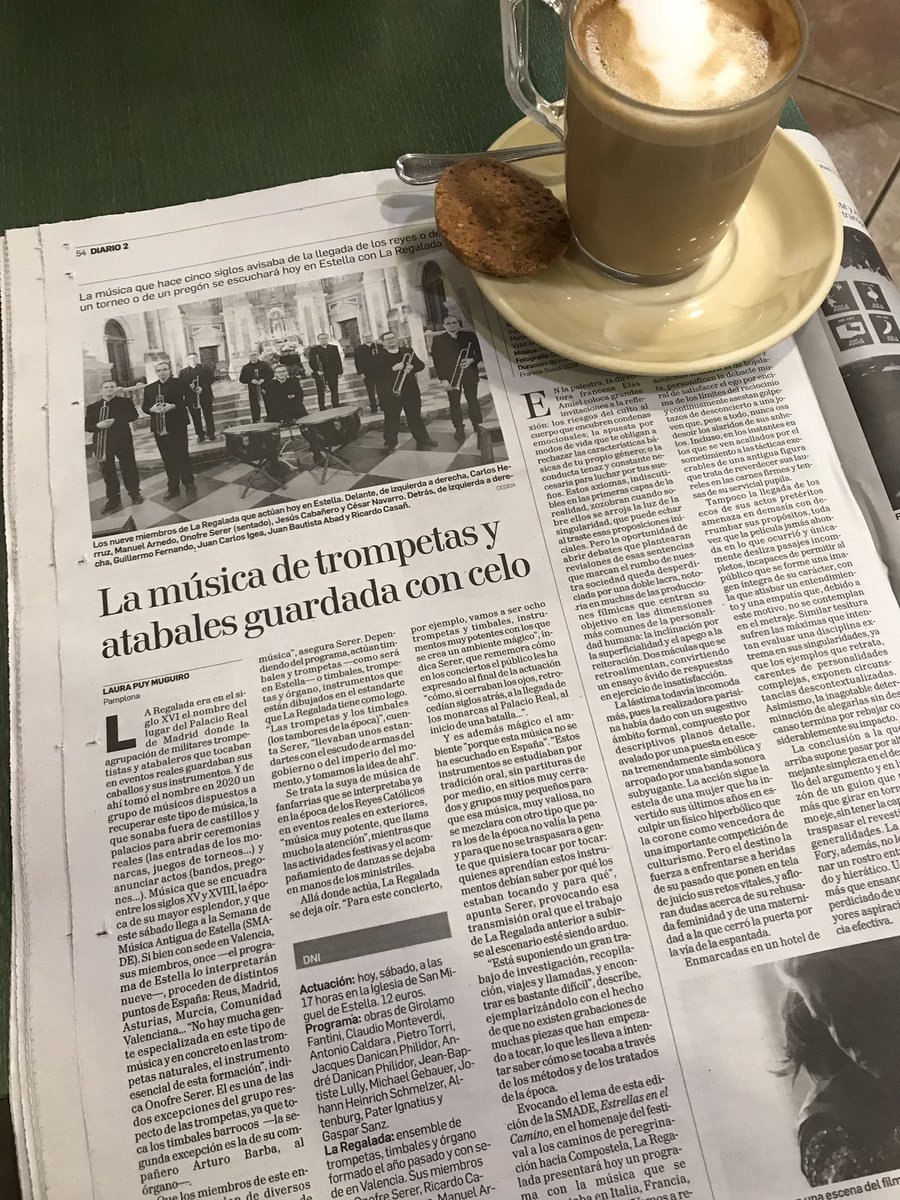 onofreserer's tweet photo. Empezar el día así no está nada mal 🙈
Bonita la entrevista que me hizo @laura_puy para @DiariodeNavarra
Esta tarde concierto a las 17h en la iglesia de San Miguel en #SMADE52 https://t.co/oA7QdvahYS