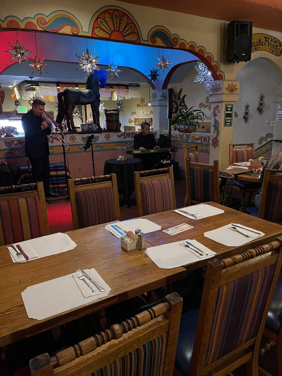 rocco_botte's tweet image. So I’m eating at a Mexican food restaurant- a live band starts playing out of nowhere. I’m like, wow, that dude is shredding on the trombone, not bad. But I sense something- a presence I’ve not felt since…
