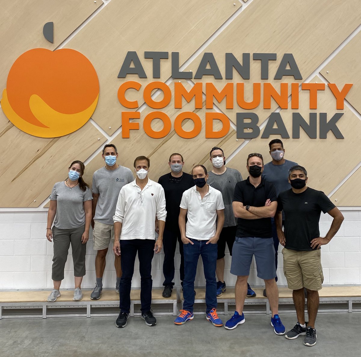 Great afternoon with friends volunteering at the <a href="/ACFB/">Atlanta Community Food Bank</a> Donate today acfb.org/donate #fighthunger