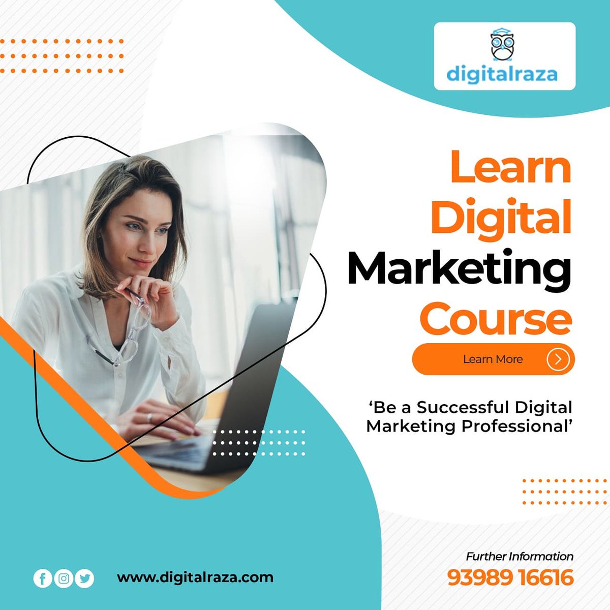 digitalraza's tweet photo. Learn Digital Marketing Course in Digitalraza Education.
...........
#Highlights ☆☆☆☆☆
● 3Months course
● 3 months of Practical Training
● Graphic Designing
● Video Editing
● 30+ Modules
● 4 Google Certification Assistance
● Guaranteed Internship
● Job Assistance https://t.co/j3RJR8RuuC