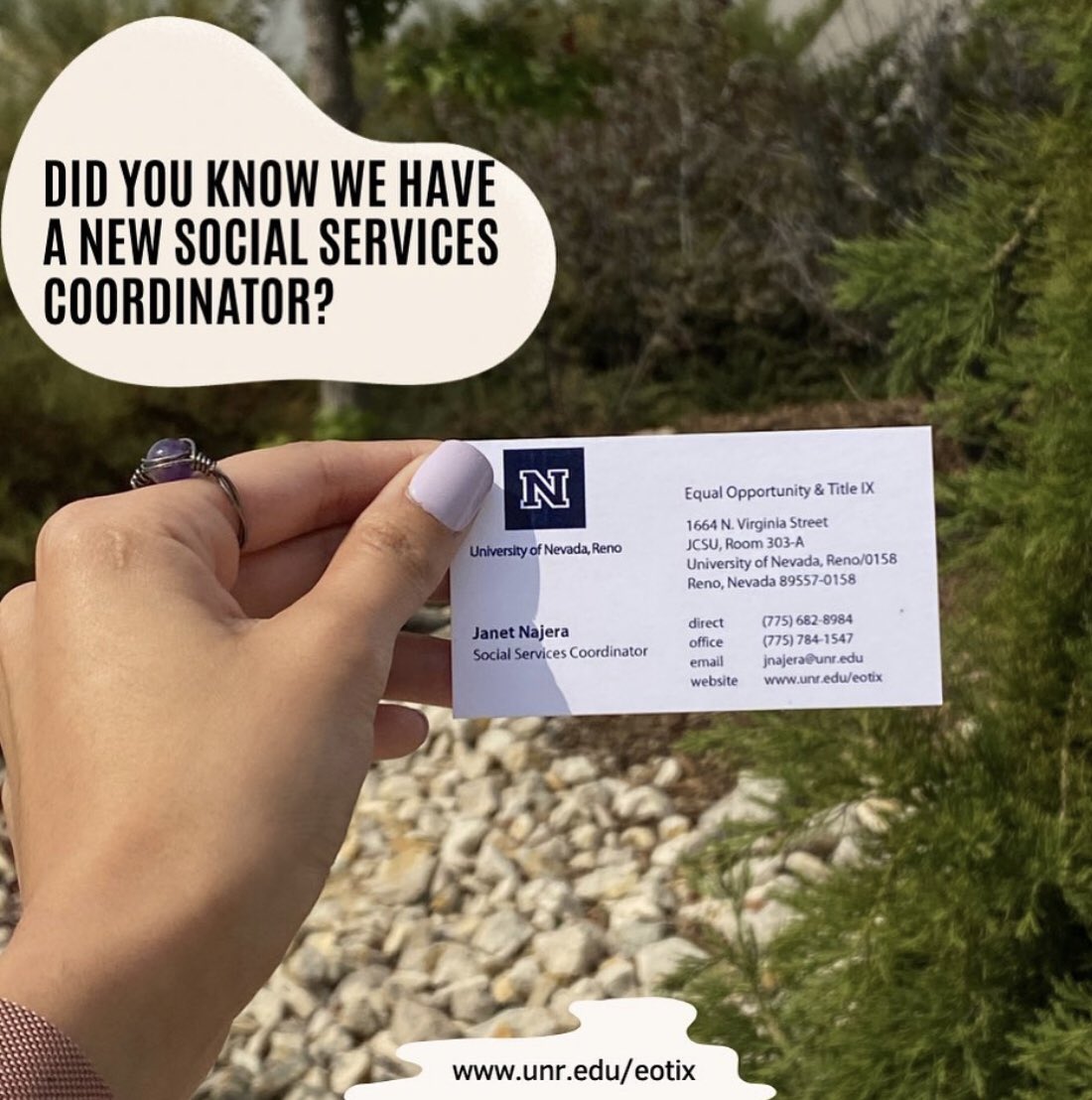 PackUndocu's tweet photo. Did you know we have a new social service coordinator? Say hello to Janet Nájera or new social service coordinator! https://t.co/gGRU0OpWZQ