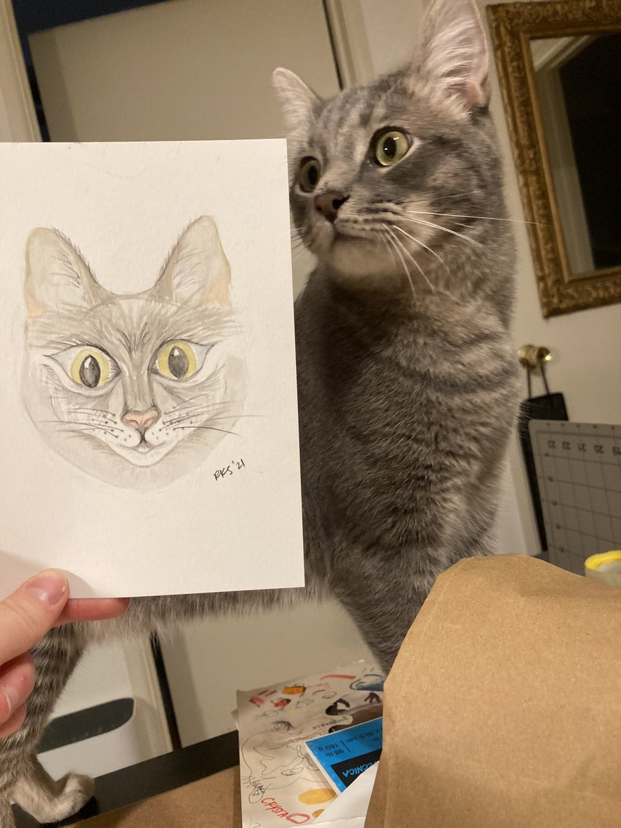 arkayehs's tweet photo. painted bennie today 🤪 first attempt at a pet portrait lol https://t.co/UBlEj0Rlb6