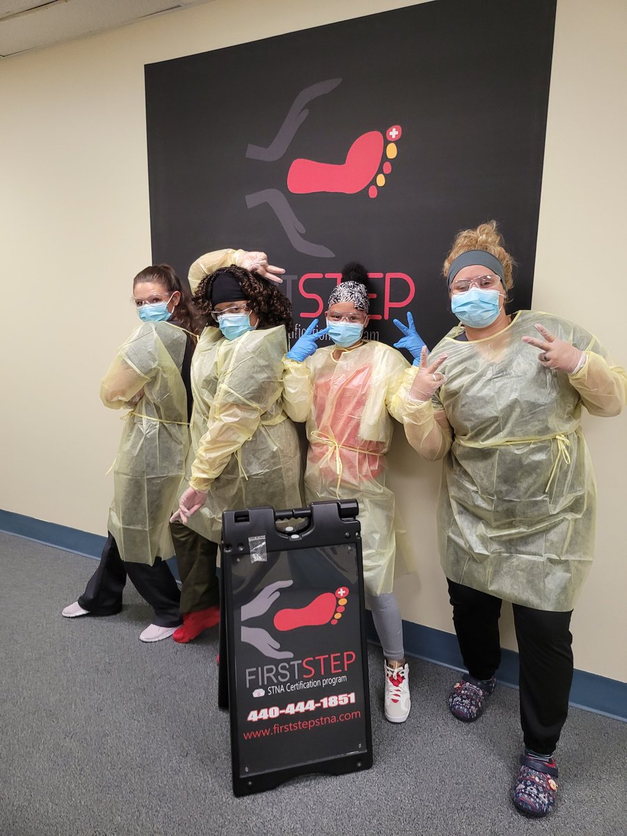 FirstStepSTNA's tweet image. First Step STNA Program LLC...Wearing PPE saving lives.