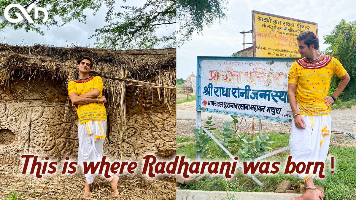govindkrsnagkd's tweet photo. Radhe Radhe! ❤️
Come, join me for  darshan of Rawal Gaon, Shri Radhe's birthplace! 
https://t.co/53vcOe8QUP
You'll be awestruck! 🤩 

#GKD https://t.co/dS6XBw8GBB