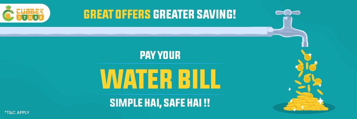CubberStore's tweet photo. Pay a Water Bill on the Cubber Store, and pay zero percent service charges. Visit your nearest Cubber Store now. Save Water, Save On Water Bills.
https://t.co/RK0aSjqPmv
https://t.co/O16yx4AdJ7

#WaterBillPayment #WaterBill #SaveWater #SaveWaterBill #OnlinePayment #CubberStore https://t.co/k3rIzvm1C1
