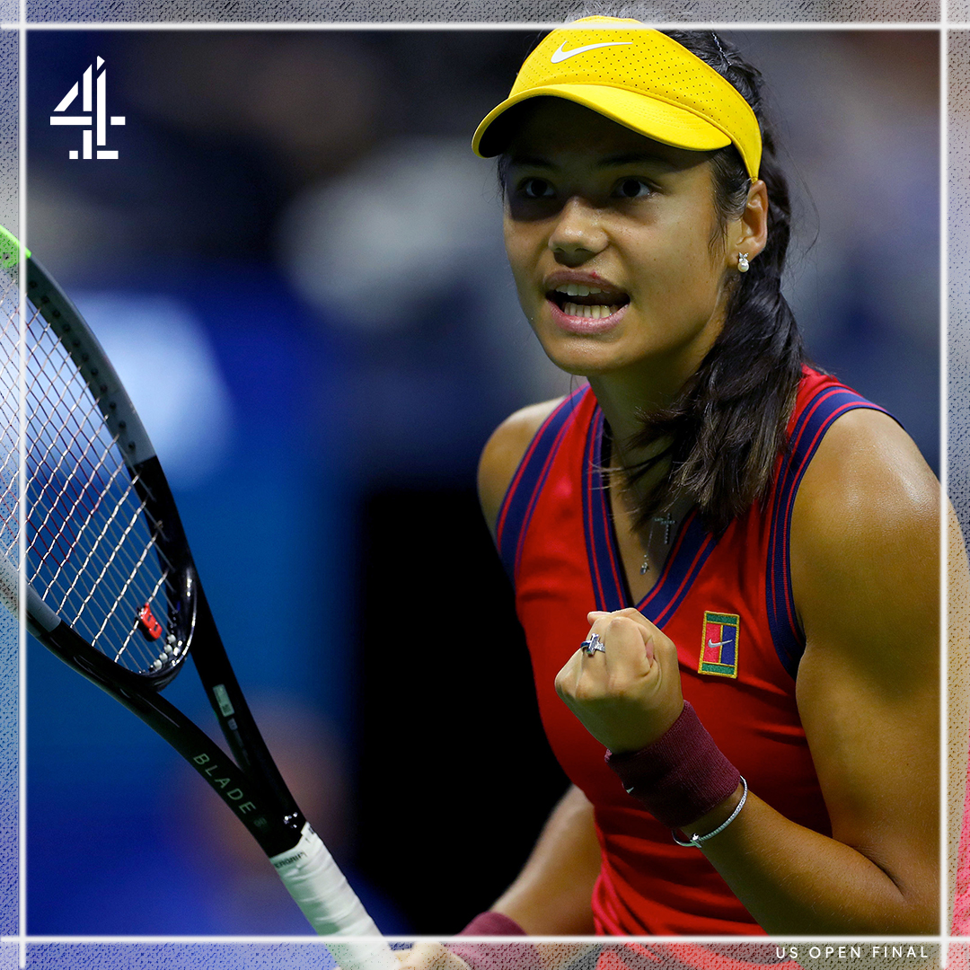 Channel 4 Sport (@c4sport) on Twitter photo 🇺🇸 US OPEN WOMEN’S FINAL 🇺🇸
🇬🇧 <a href="/EmmaRaducanu/">Emma Raducanu</a> vs <a href="/leylahfernandez/">leylahfernandez</a> 🇨🇦
🎾 Watch live FREE on <a href="/Channel4/">Channel 4</a> 🎾
🏆 Tonight at 8pm 🏆
#USOpen #Unseeded 🇺🇸 US OPEN WOMEN’S FINAL 🇺🇸
🇬🇧 <a href="/EmmaRaducanu/">Emma Raducanu</a> vs <a href="/leylahfernandez/">leylahfernandez</a> 🇨🇦
🎾 Watch live FREE on <a href="/Channel4/">Channel 4</a> 🎾
🏆 Tonight at 8pm 🏆
#USOpen #Unseeded