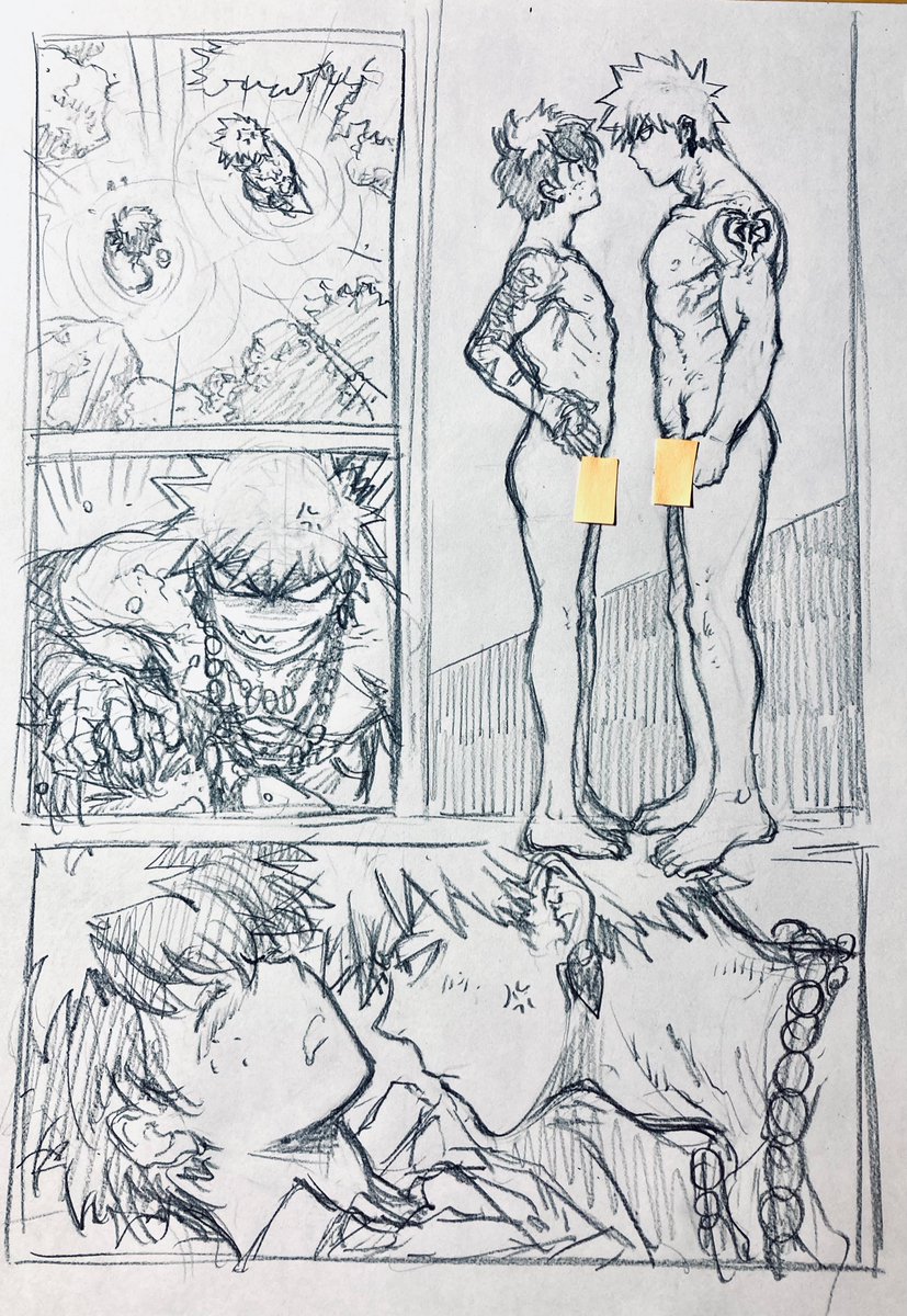 ラフ描き、💥🥦、十傑

二人旅、無防備🥦… 