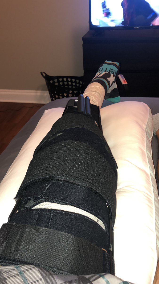 ACL Reconstruction and meniscus fix done!! Now it’s time to heal up and trust the process!🙏💪🏼 <a href="/coachkd15/">Kyle Dougherty 💎🙌</a> <a href="/Camron326/">Cam</a> <a href="/CoachTrav8/">Travis Williamson</a>