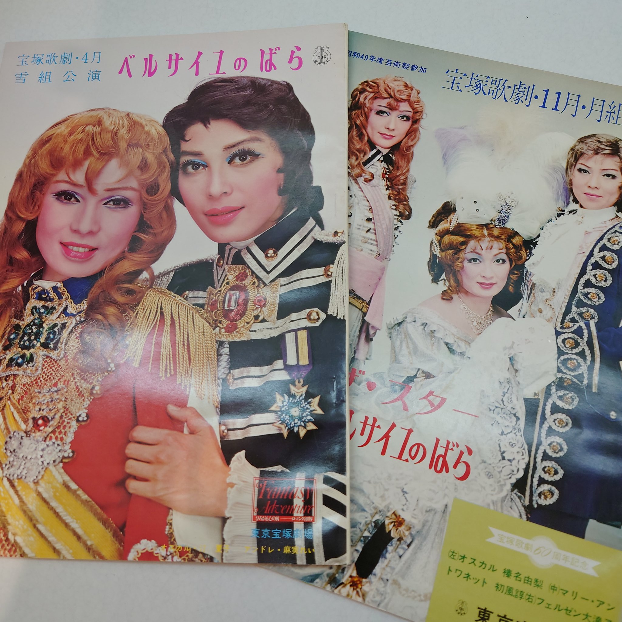 宝塚 ベルサイユのバラ パンフレット 昭和49年 はめ込める