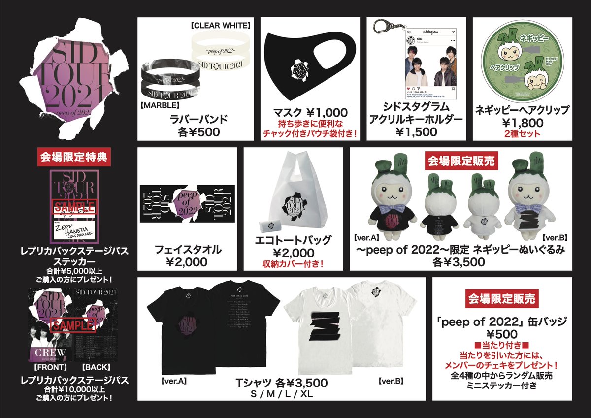 本日、Zepp NagoyaにてSID TOUR 2021 ～peep of 2022～ 開催！ ○15:00
