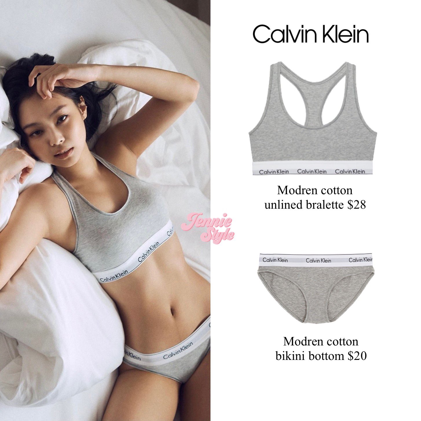 売れ筋がひ贈り物! 最終値下げJennie for calvin klein ブラxビキニ M