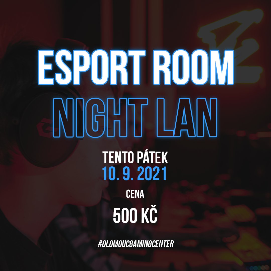 Naše klasické nočky hlásí na zítra vyprodáno! 😱

Proto máte jedinečnou možnost užít si tento pátek atmosféru noční LANKY v naší esport room. 🥳🤩

💵Cena za celou nočku od 20:00 do 8:00 je 500 Kč. 
⏰Rezervace tvořte přes náš Instagram.  
instagram.com/ogc_cz/