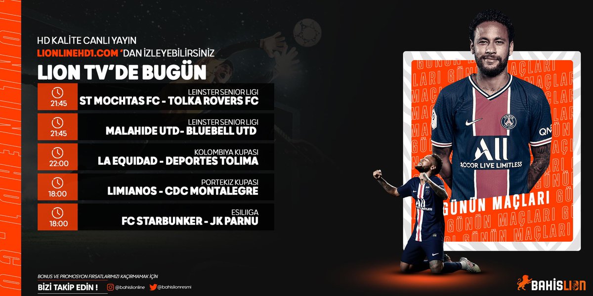 Günün Müsabakaları..

Bahsini Lion da Yapmayan Kaldı mı?
Bizce Kalmamalı!

En Yüksek Oranlarla En Heyecanlı şekilde Kuponunu Yap Arkana Yaslan ve Heyecanı 
lionlinehd1.com da İZLE 

Dilek ve şikayetleriniz için
talepveoneri@bahislion.com