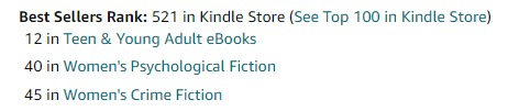 Oof, we're so flippin' close to the Kindle Top 500 this morning! Thanks so much, over and again, to everyone who's been peer-pressured, by me, into buying Sincerely, Yours 🤣🖤 It's so appreciated, I can't even tell you.